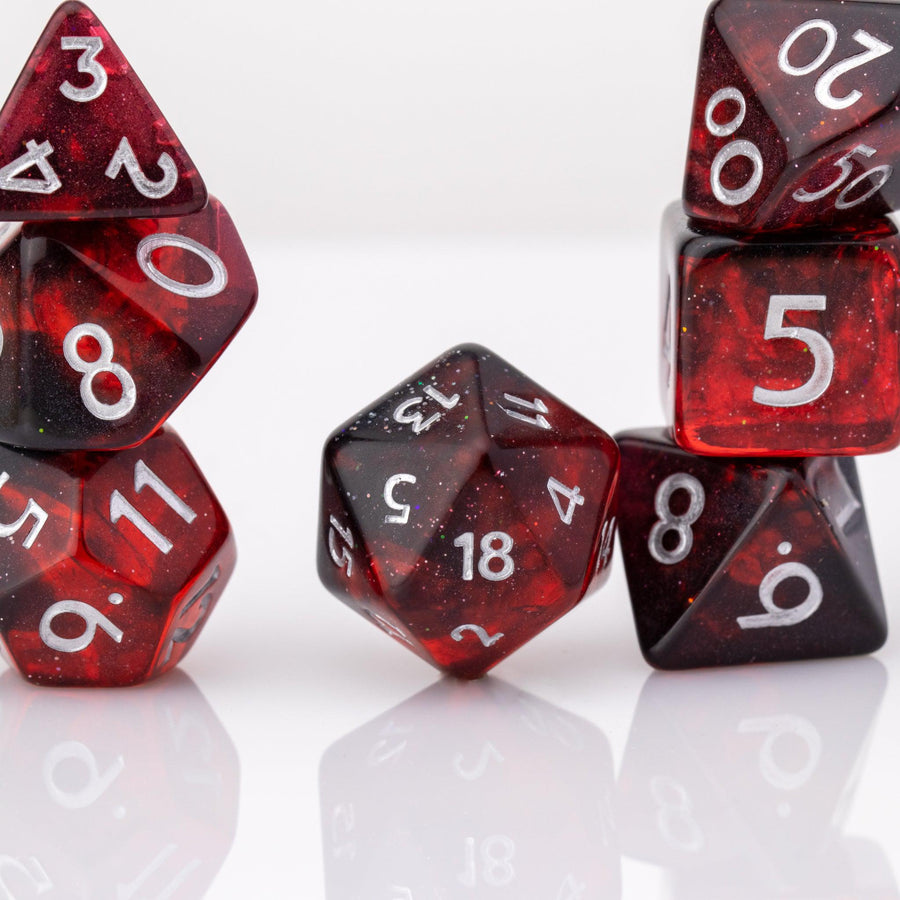 Emberstone | Resin DND Dice Set | Resin RPG Dice