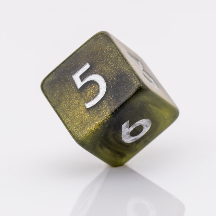 Pyrite | Resin DND Dice Set | Resin RPG Dice