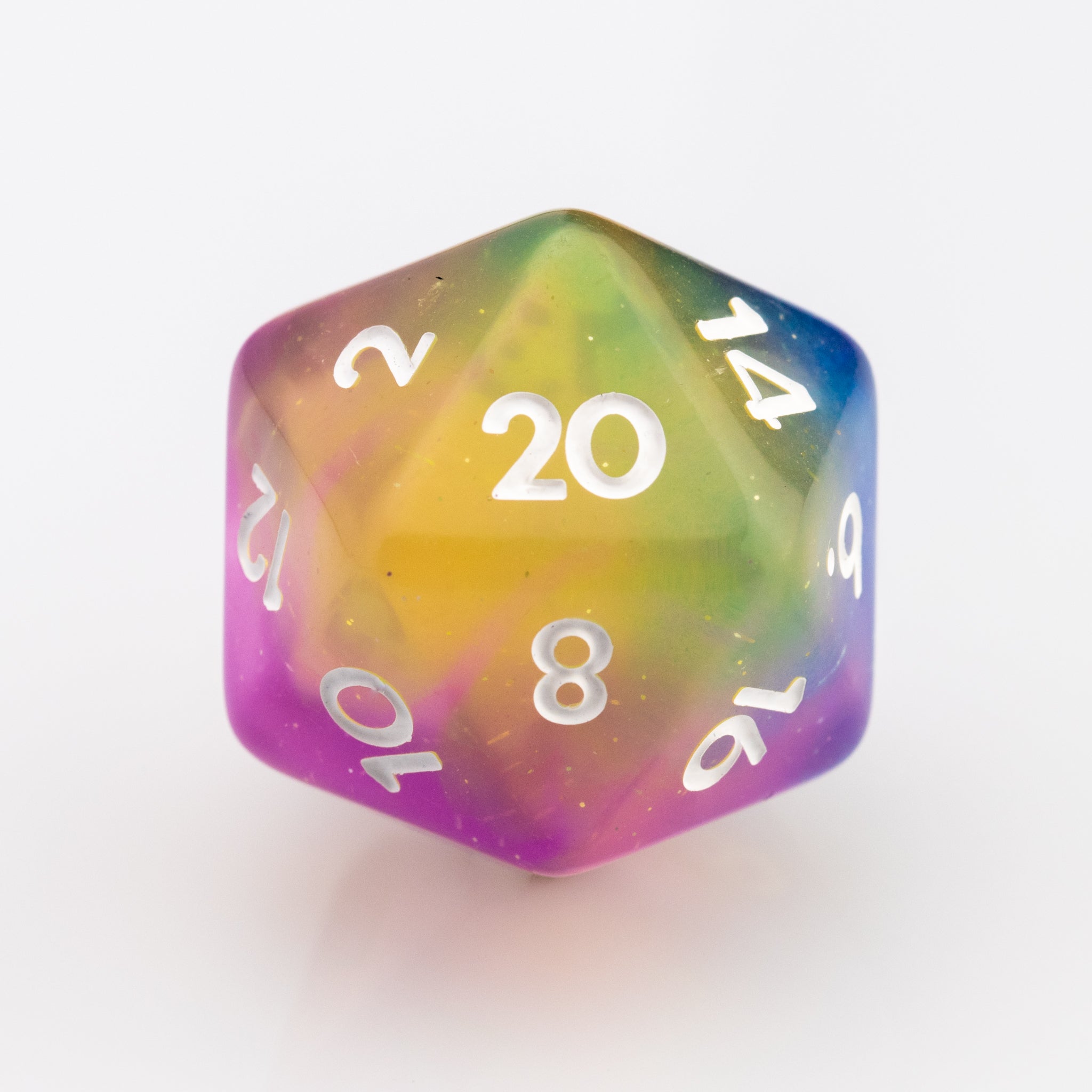 Rainbow Bite | Resin DND Dice Set | Resin RPG Dice