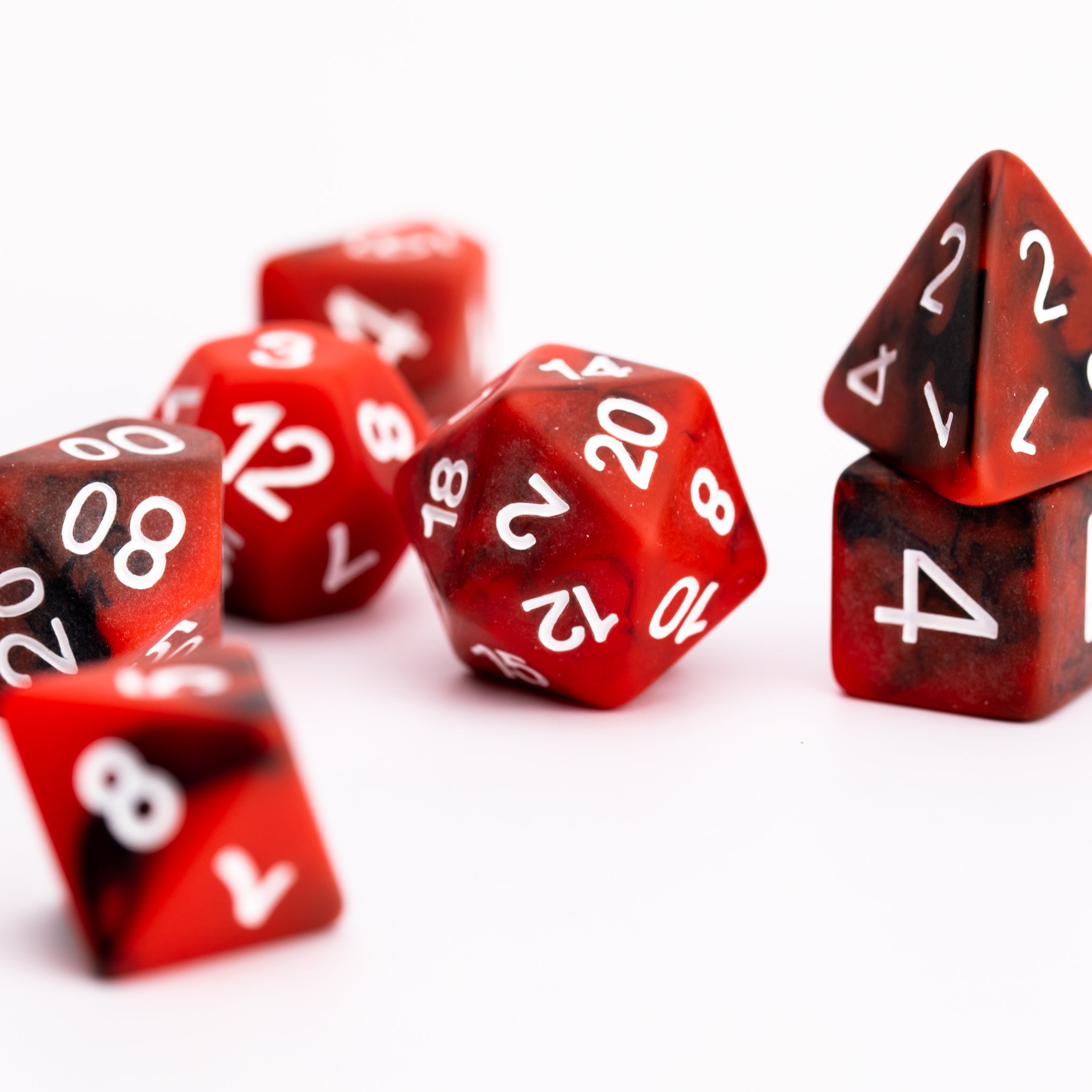 Mars | Resin RPG Dice Set | Resin DND Dice