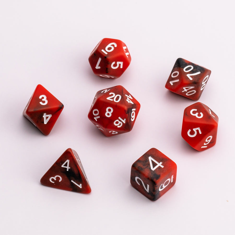 Mars | Resin RPG Dice Set | Resin DND Dice