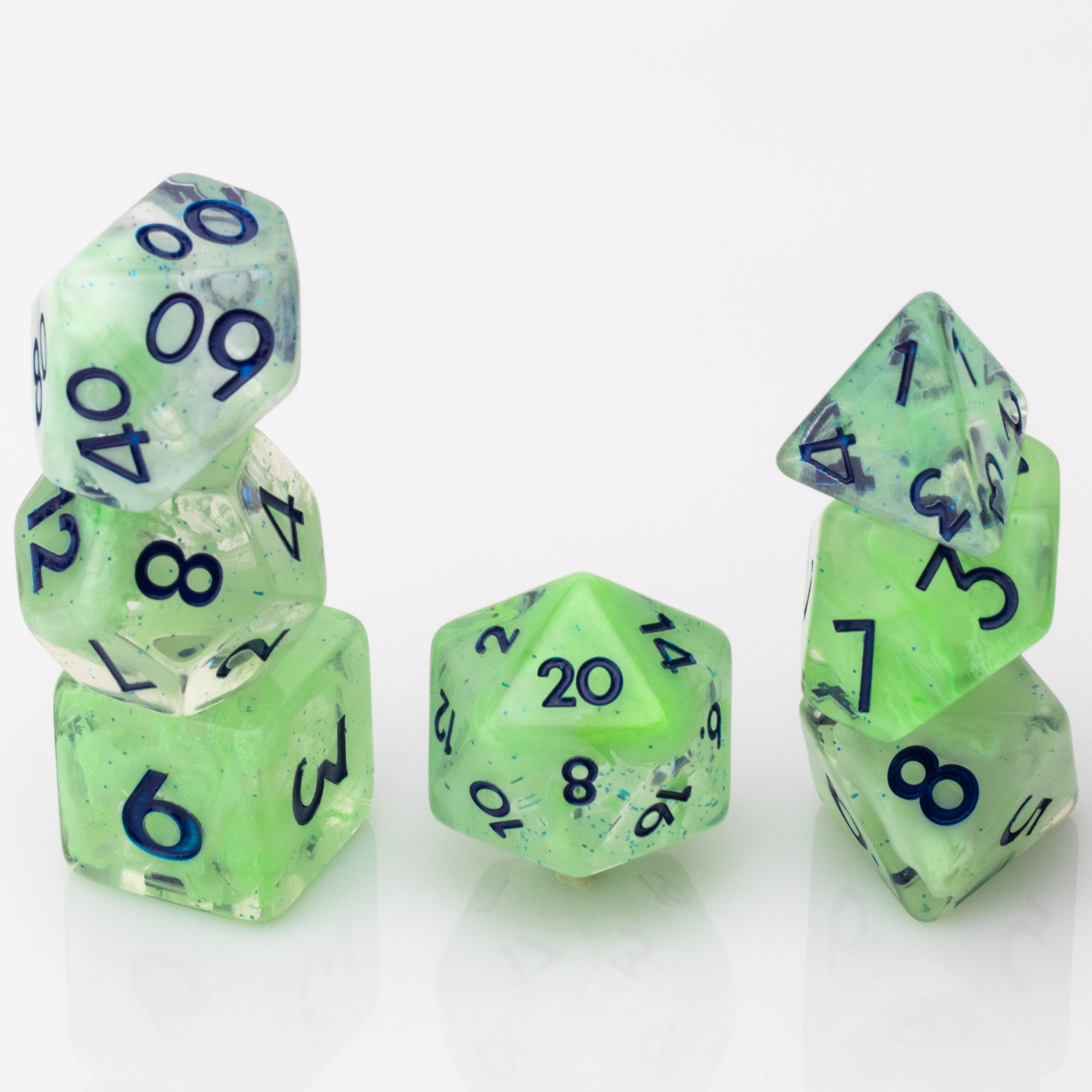 Miasma | Resin RPG Dice Set | Resin DND Dice