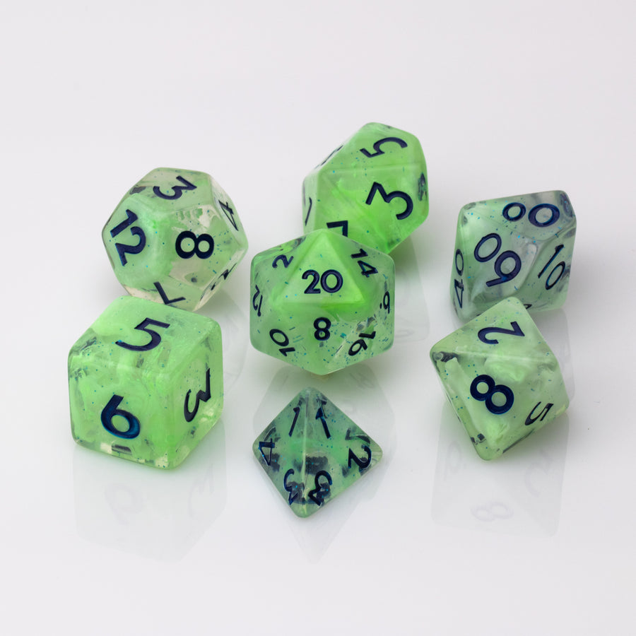 Miasma | Resin RPG Dice Set | Resin DND Dice