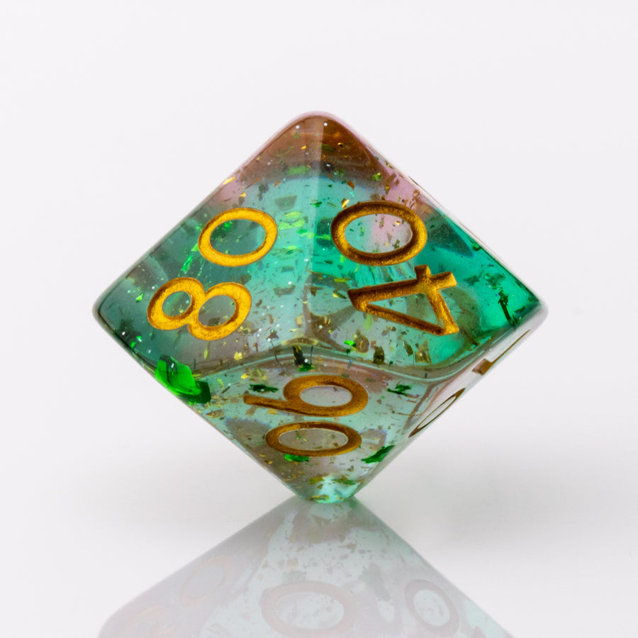 Mint Julep | Resin DND Dice Set | Resin RPG Dice