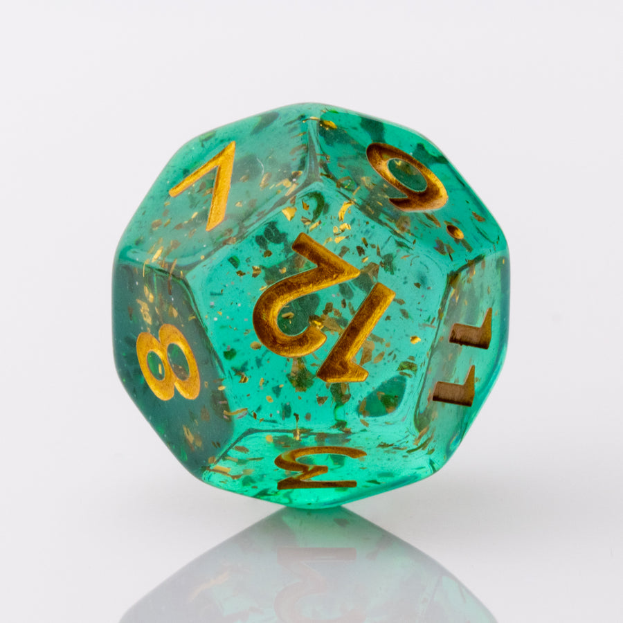 Mint Julep | Resin DND Dice Set | Resin RPG Dice