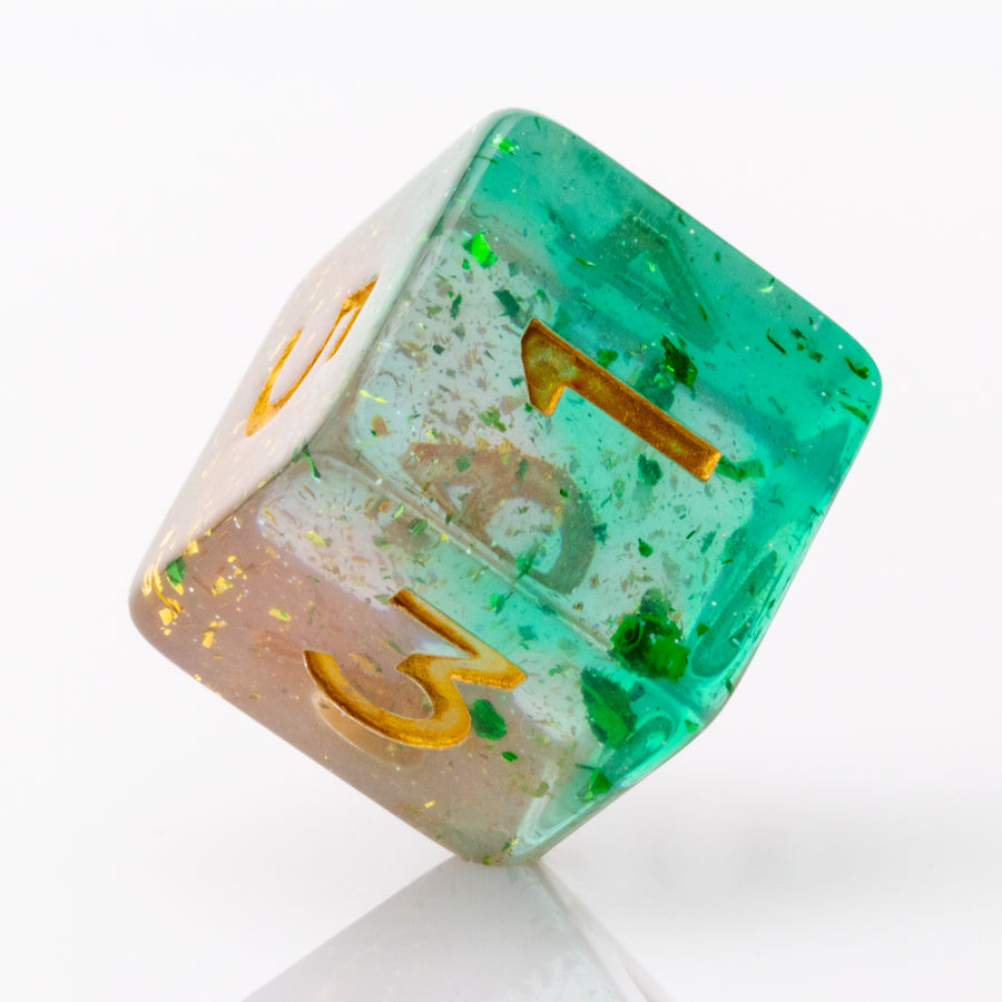 Mint Julep | Resin DND Dice Set | Resin RPG Dice