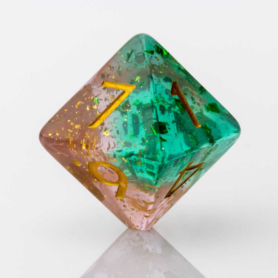 Mint Julep | Resin DND Dice Set | Resin RPG Dice