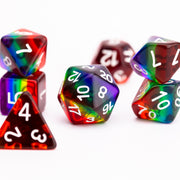 Pride | Resin DND Dice Set | Rainbow RPG Dice