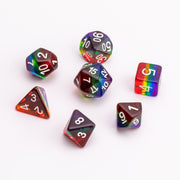 Pride | Resin DND Dice Set | Rainbow RPG Dice