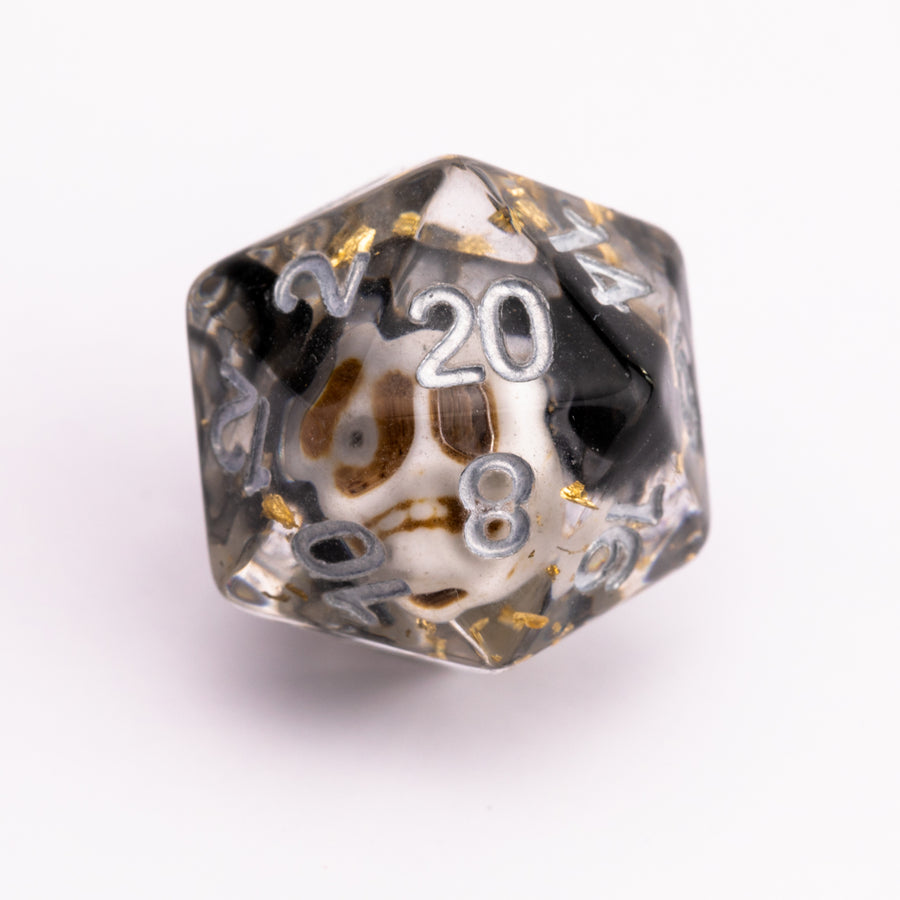 Skullybonez | Resin DND Dice Set | Resin RPG Dice