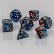Djinni, limited edition resin RPG dice set, 7 pieces.