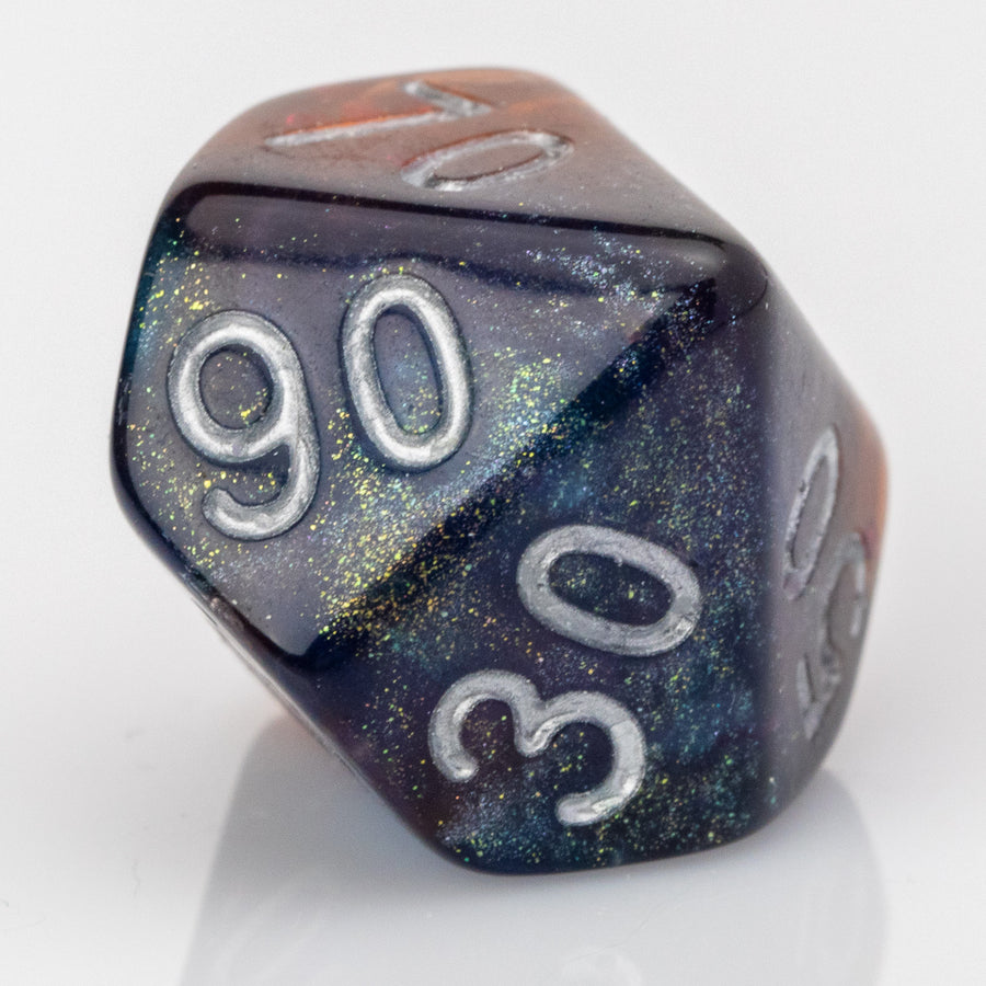 Djinni, limited edition resin RPG dice set, D00.