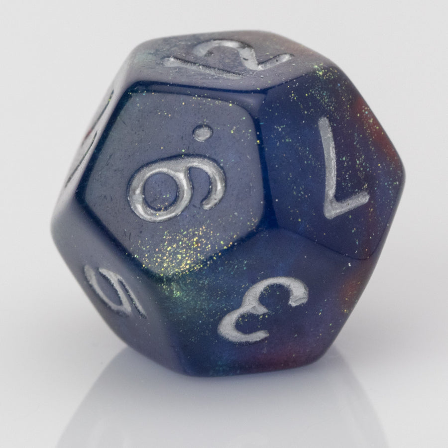 Djinni, limited edition resin RPG dice set, D12.