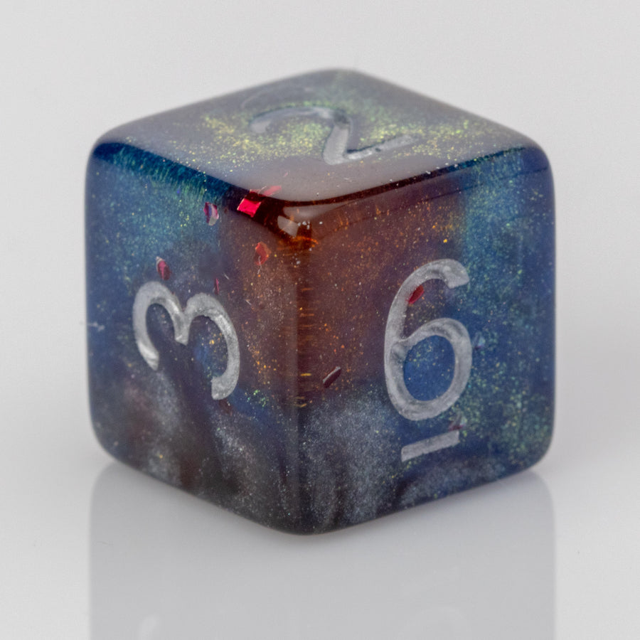 Djinni, limited edition resin RPG dice set, D6.