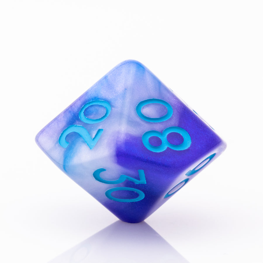 Cerulean Haze | Resin RPG Dice Set | Resin DND Dice