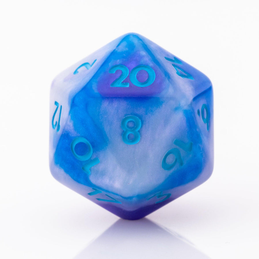 Cerulean Haze | Resin RPG Dice Set | Resin DND Dice